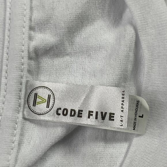 Code Five Adult Freedom for Everyone Stars and Stripes Tee Large Red White Blue - Picture 4 of 12